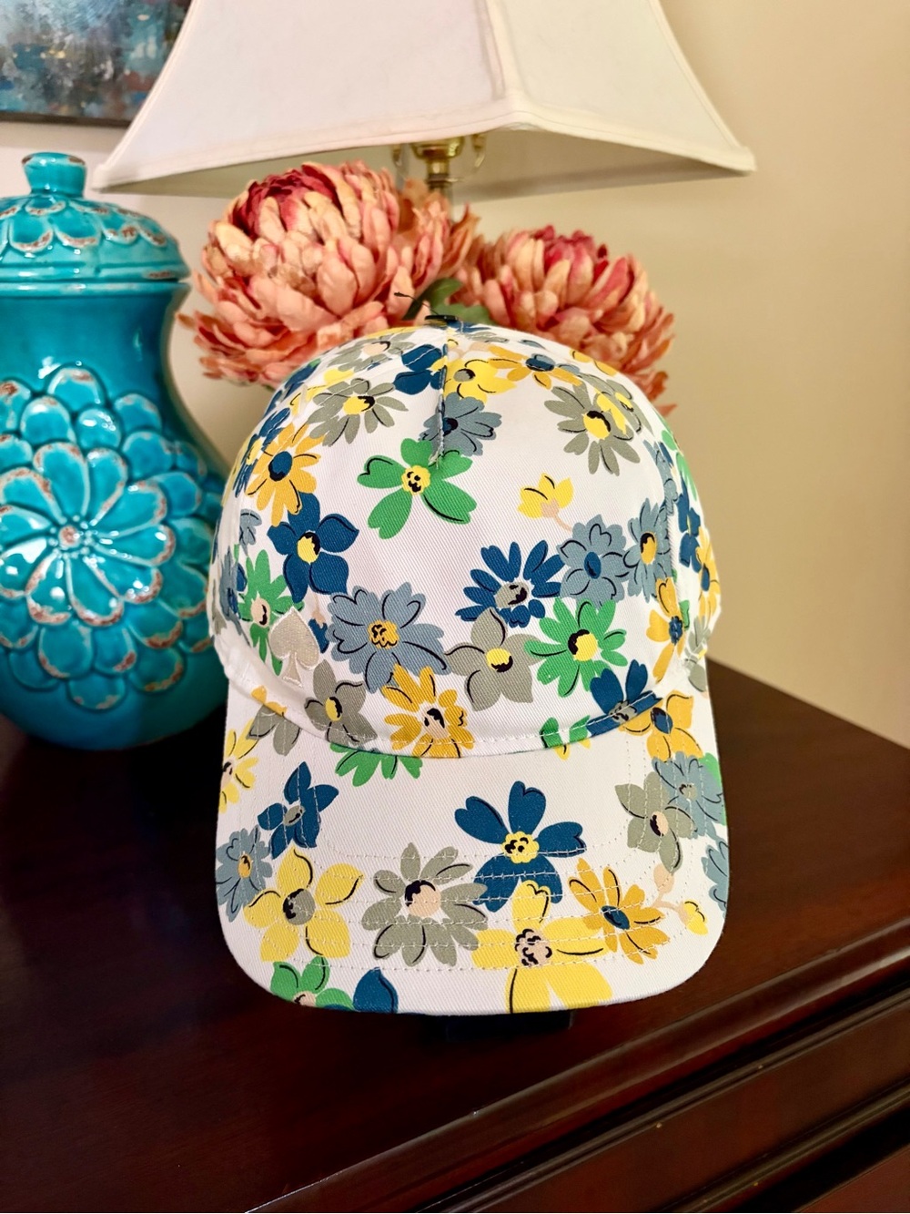 NWT kate spade Logo Denim or Floral Baseball Cap choose one